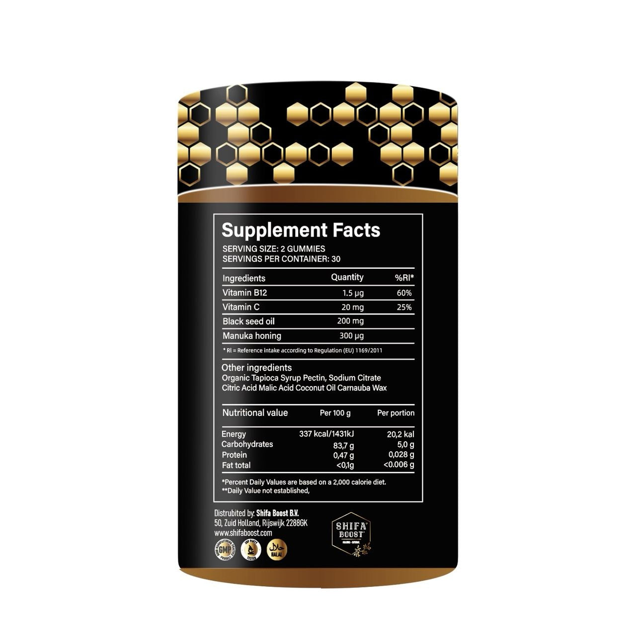 1. Zwarte Zaad & Manuka Honing Gummies