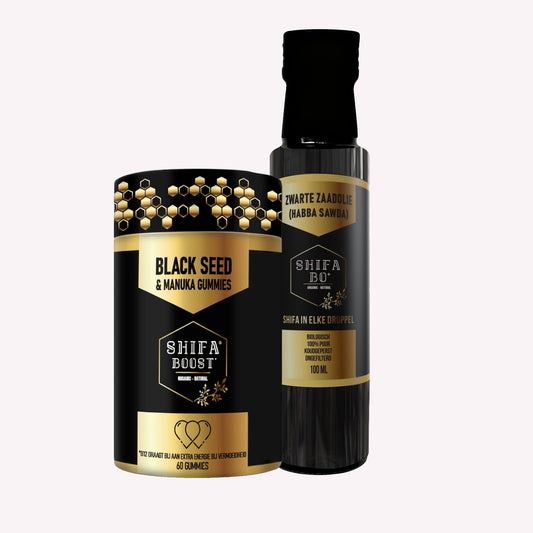3. Shifa Package Olie + Gummies (Habba Sawda)