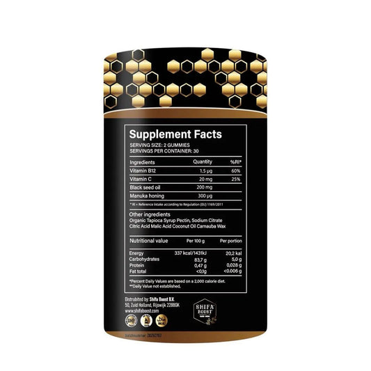 2. Zwarte Zaad en Manuka Gummies (KIDS)